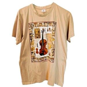 Salzburg B&C Collection Graphic T-Shirt Violin La Traviata Opera House Size M